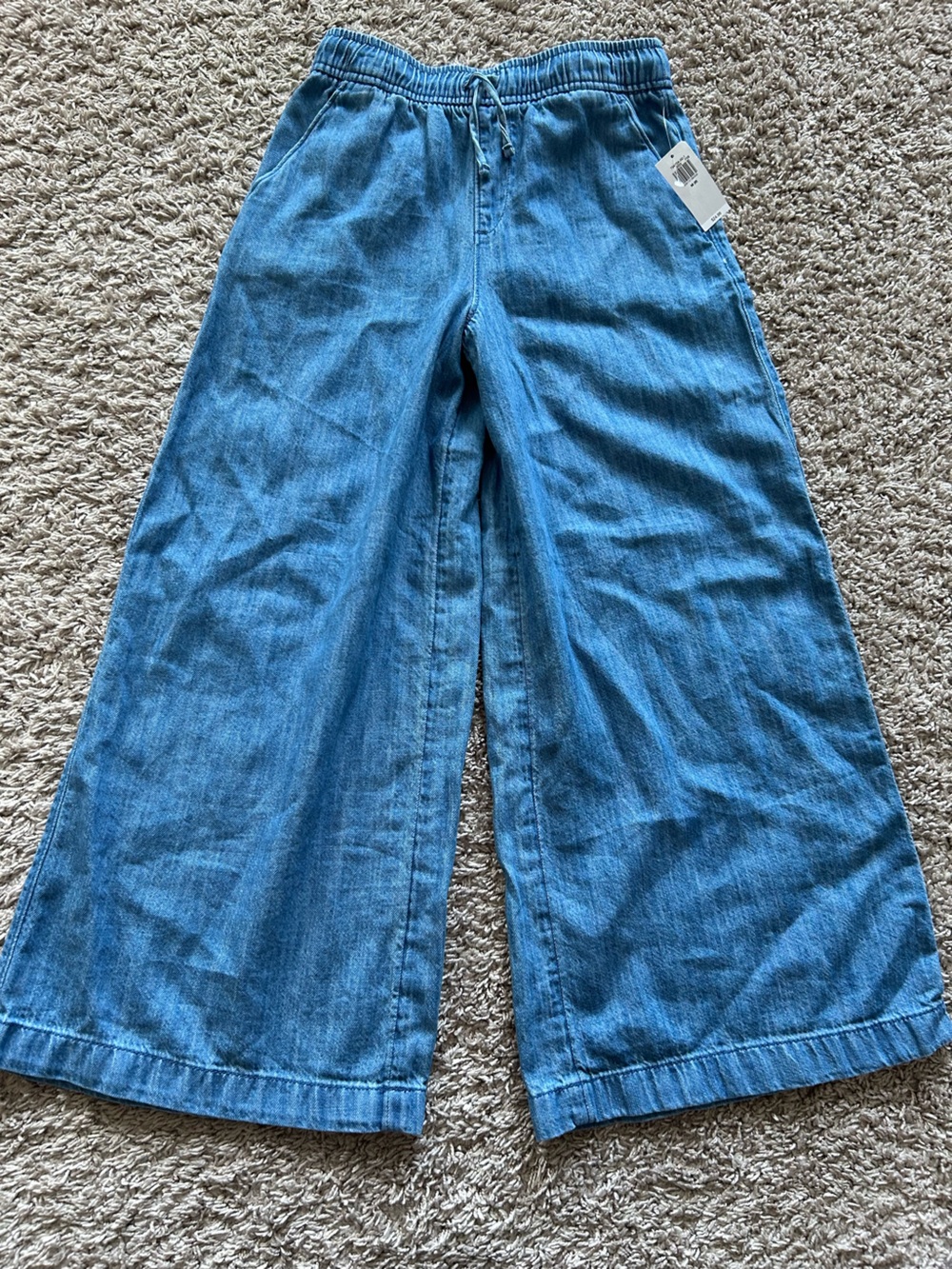 Old Navy Girl’s Light-Mid Blue Wide Leg Jeans